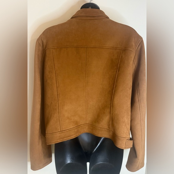 Scoop Brown Suede Women's Jacket - Picture 3 of 4